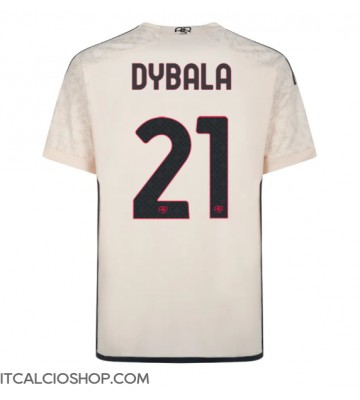 AS Roma Paulo Dybala #21 Seconda Maglia 2023-24 Manica Corta